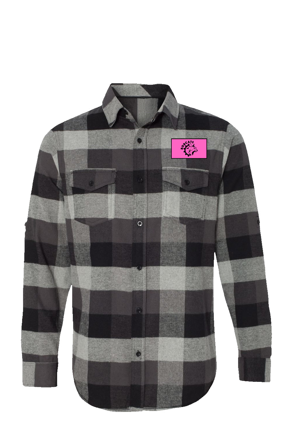 Bobcats Flannel - Gray/Black - Endurance Threads