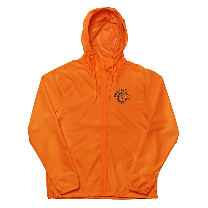 Bobcats Unisex Lightweight Zip Up Windbreaker - Black Logo - Endurance Threads