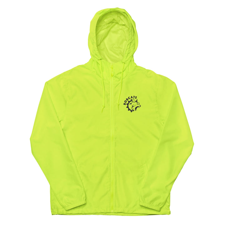 Bobcats Unisex Lightweight Zip Up Windbreaker - Black Logo - Endurance Threads