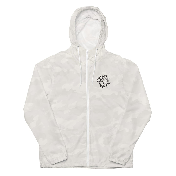 Bobcats Unisex Lightweight Zip Up Windbreaker - Black Logo - Endurance Threads