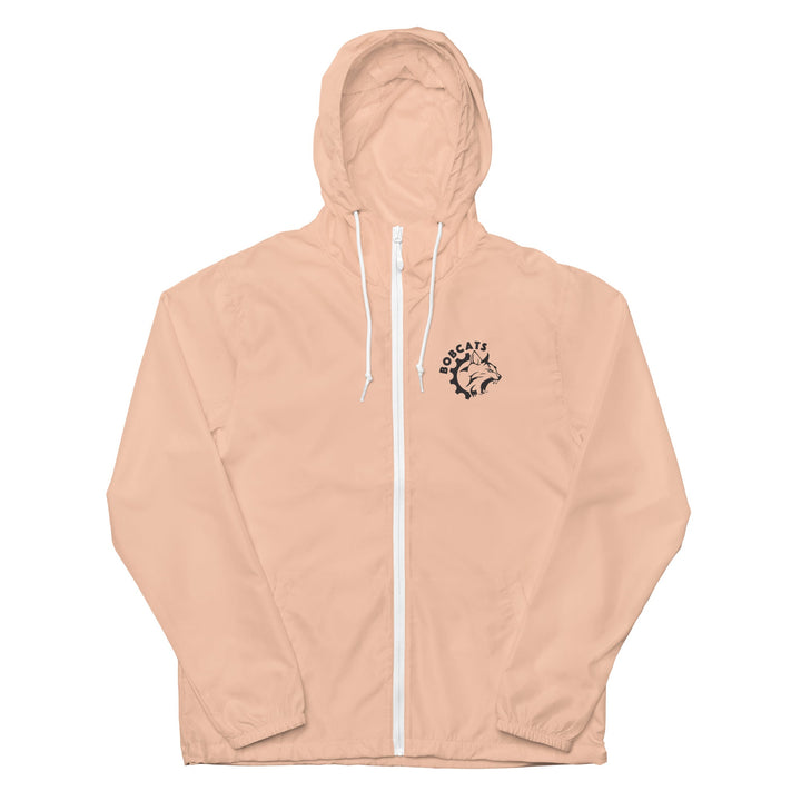Bobcats Unisex Lightweight Zip Up Windbreaker - Black Logo - Endurance Threads