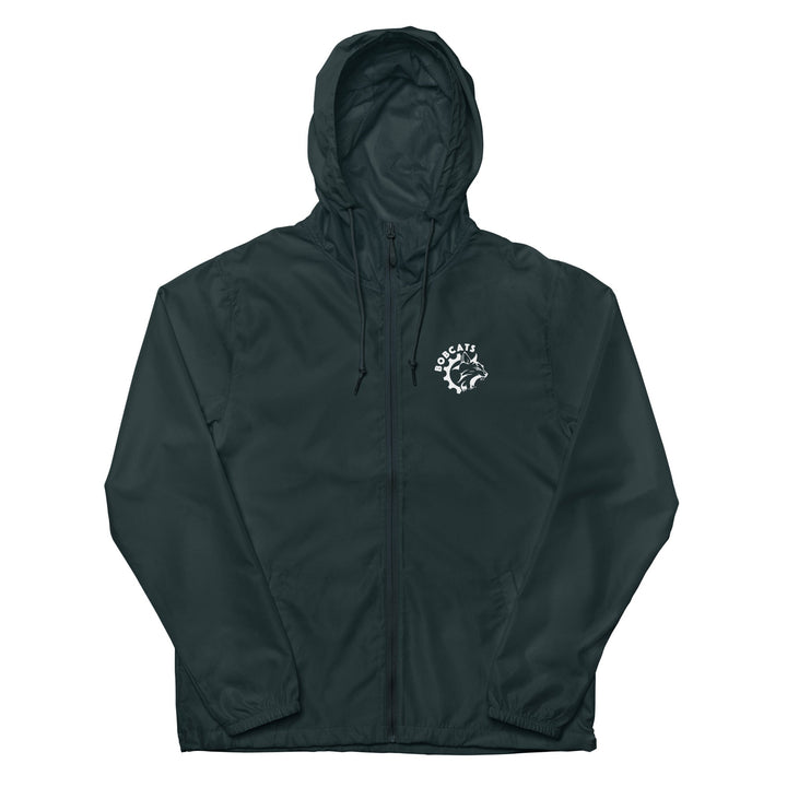 Bobcats Unisex Lightweight Zip Up Windbreaker - White Logo - Endurance Threads