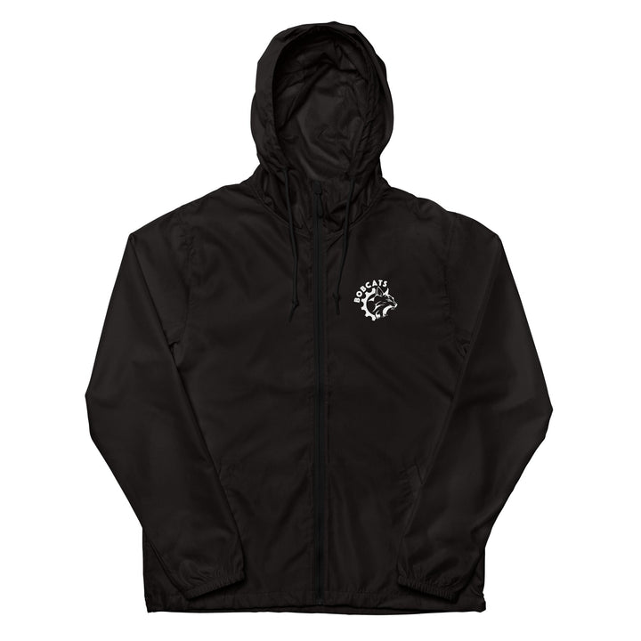 Bobcats Unisex Lightweight Zip Up Windbreaker - White Logo - Endurance Threads