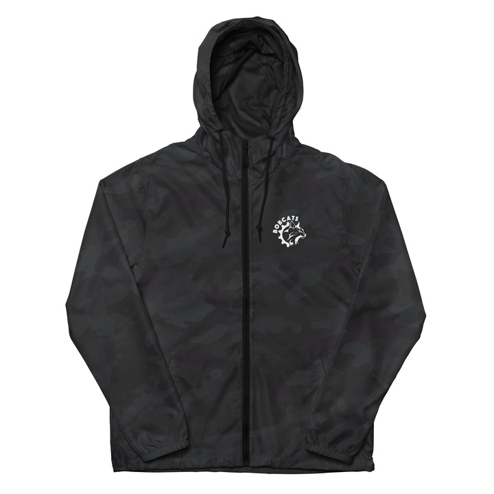 Bobcats Unisex Lightweight Zip Up Windbreaker - White Logo - Endurance Threads