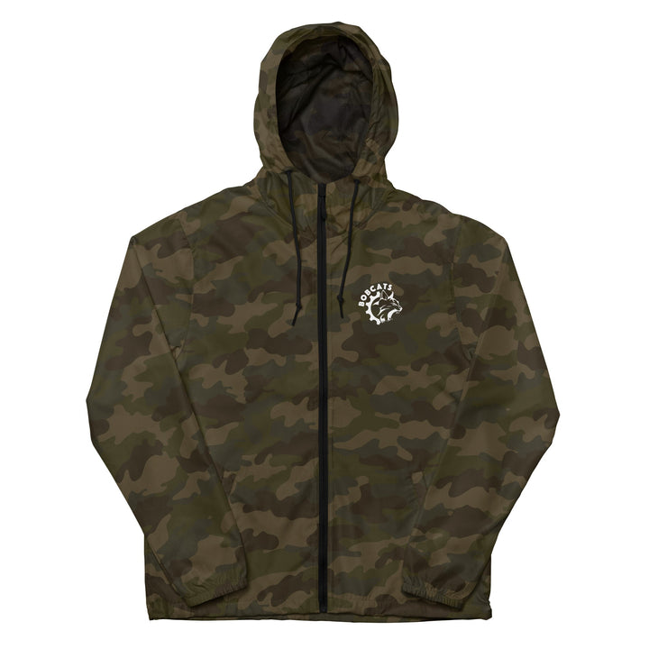 Bobcats Unisex Lightweight Zip Up Windbreaker - White Logo - Endurance Threads