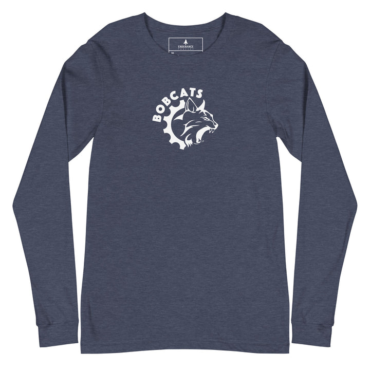 Bobcats Unisex Long Sleeve Tee - White Logo - Endurance Threads