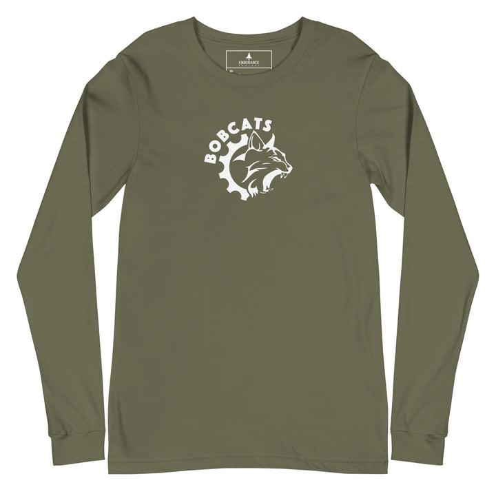 Bobcats Unisex Long Sleeve Tee - White Logo - Endurance Threads