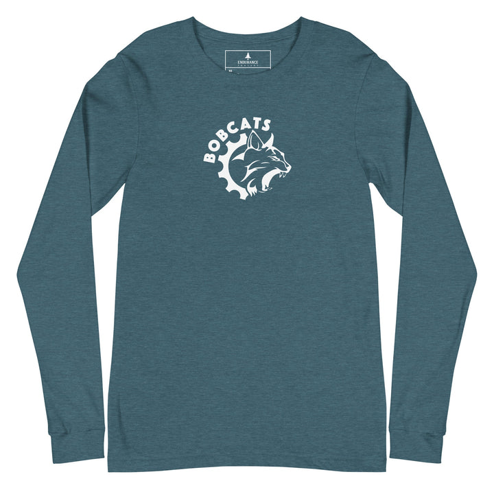 Bobcats Unisex Long Sleeve Tee - White Logo - Endurance Threads