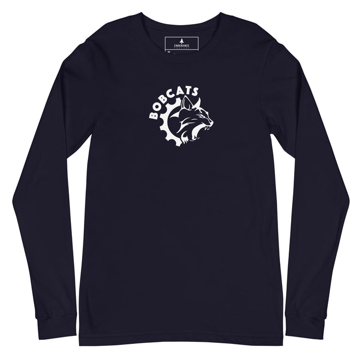 Bobcats Unisex Long Sleeve Tee - White Logo - Endurance Threads