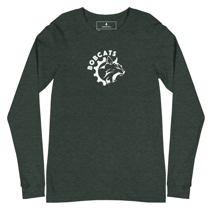 Bobcats Unisex Long Sleeve Tee - White Logo - Endurance Threads