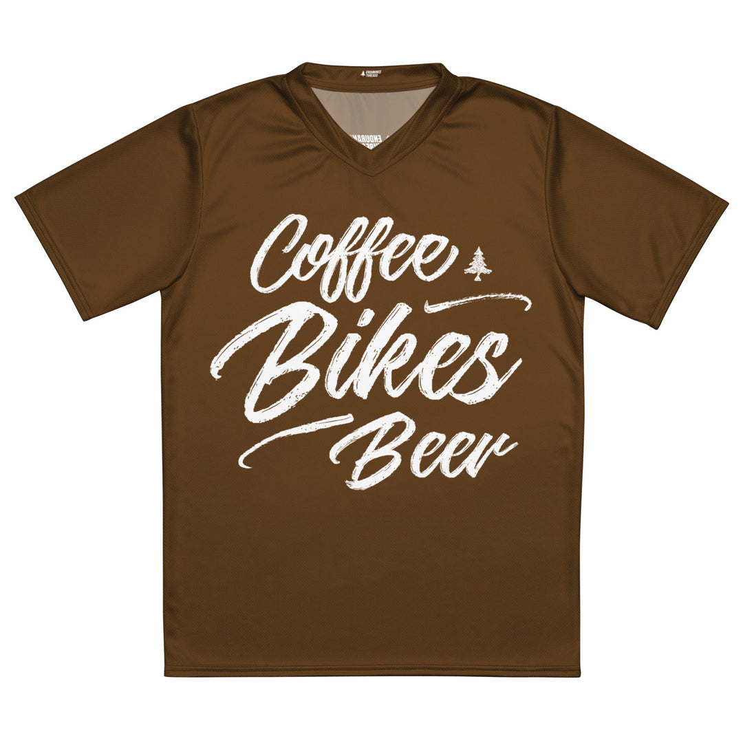 Coffee Bikes Beer ReSendIt Eco Jersey - Brown - Endurance Threads