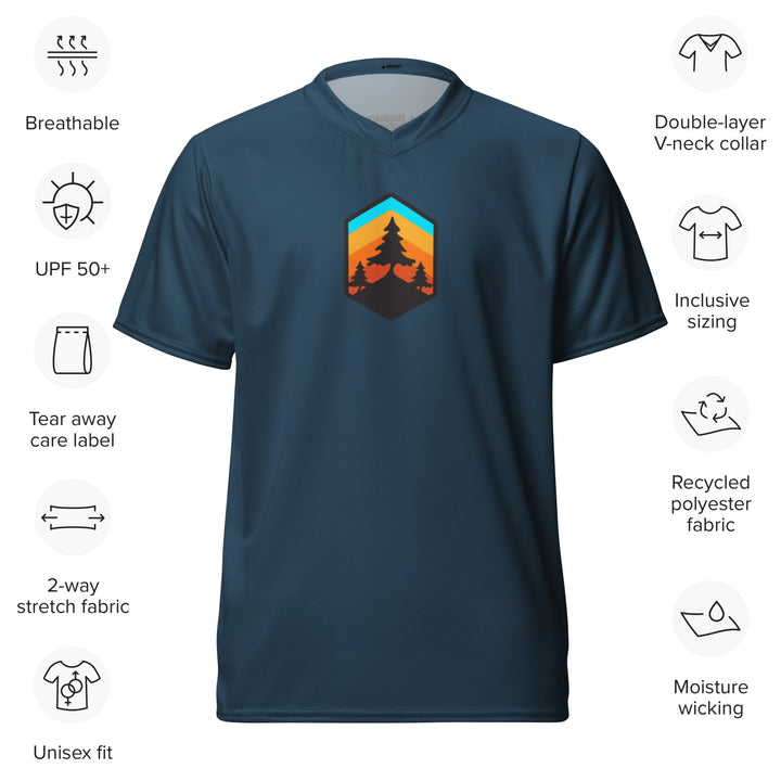 Horizon Badge ReSendIt Eco Jersey - Slate Blue - Endurance Threads