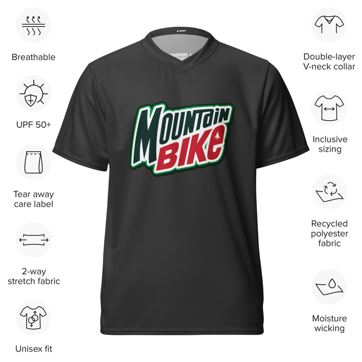 Mtn Bike ReSendIt Eco Jersey - Graphite - Endurance Threads