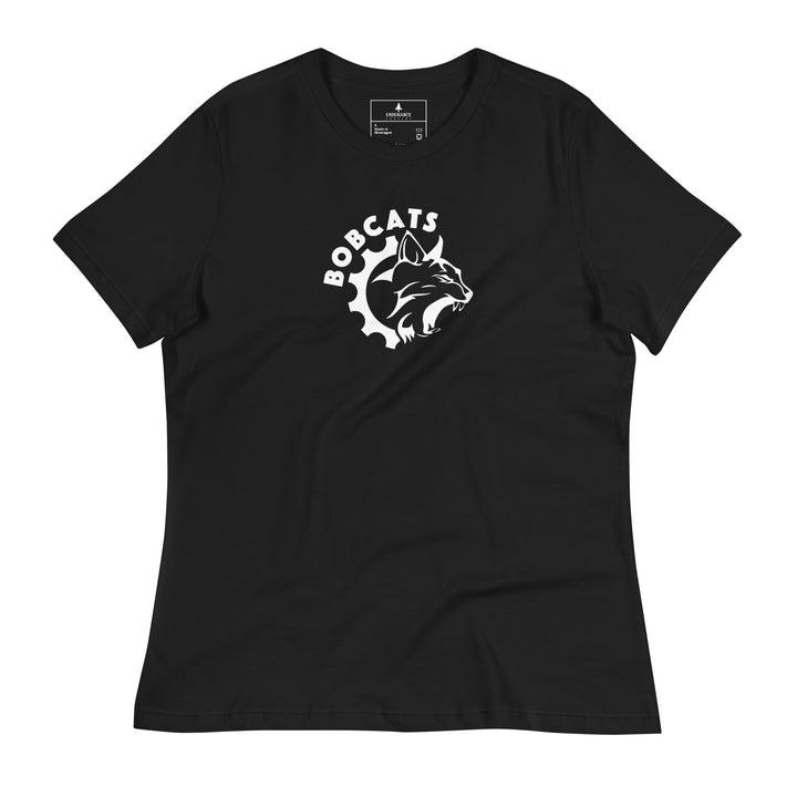 Women's Bobcats Relaxed T-Shirt - White Logo - Endurance Threads