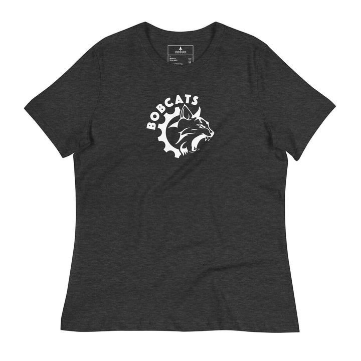 Women's Bobcats Relaxed T-Shirt - White Logo - Endurance Threads
