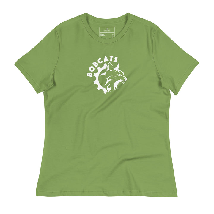 Women's Bobcats Relaxed T-Shirt - White Logo - Endurance Threads