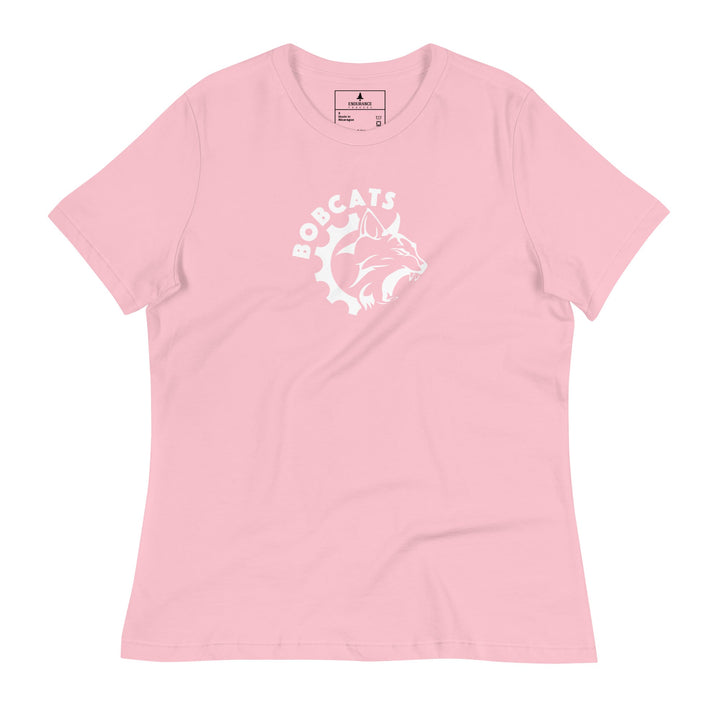 Women's Bobcats Relaxed T-Shirt - White Logo - Endurance Threads