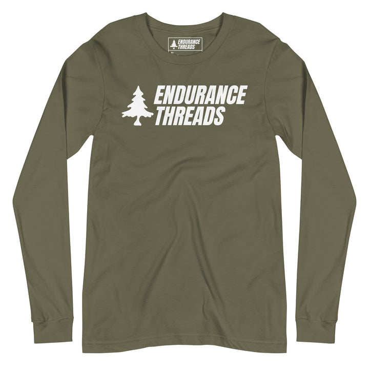 ETNE Wordmark Wht Logo LS Tee - Unisex - Endurance Threads