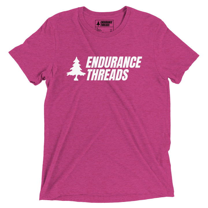 ETNE Wordmark Wht Logo Tri-Blend Tee - Unisex - Endurance Threads