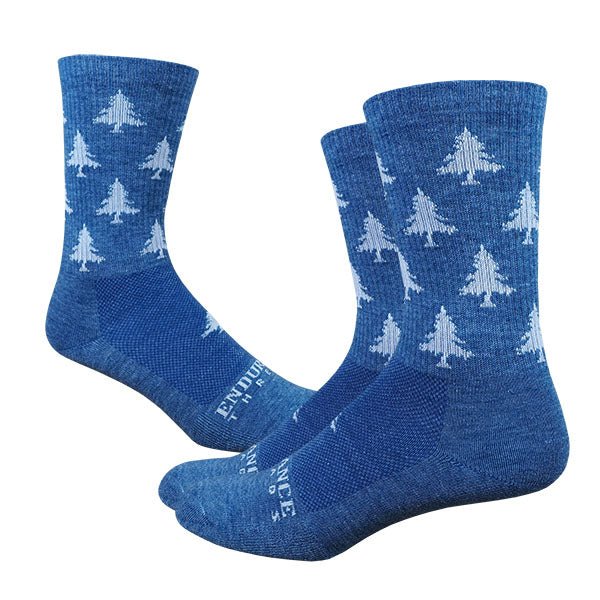 HLT Whitaker 6" Wool Comp Sock - Blues - Endurance Threads