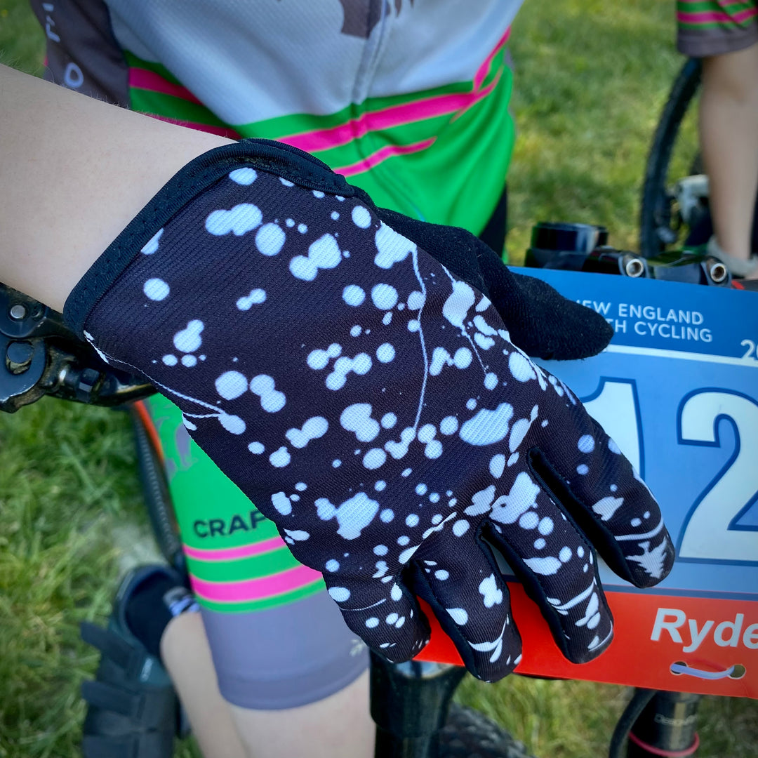 Splatter SendIt S2 Gloves - Black & White (Final Sale)