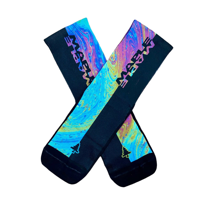 Maple Flip SUB6 6" Socks - Oil Slick - Endurance Threads