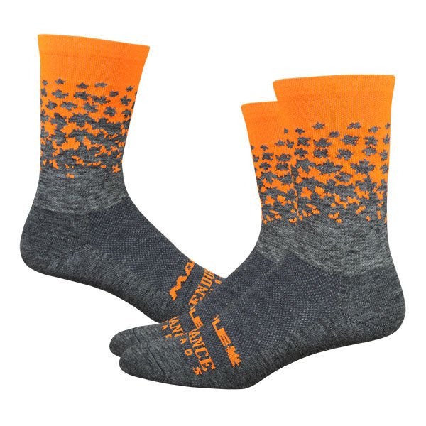 Maple LOTW Race Wool 6" Sock - Neons - Endurance Threads