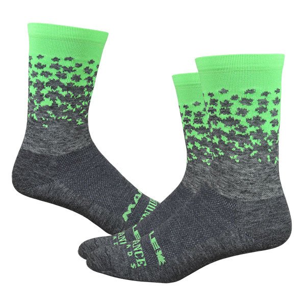 Maple LOTW Race Wool 6" Sock - Neons - Endurance Threads
