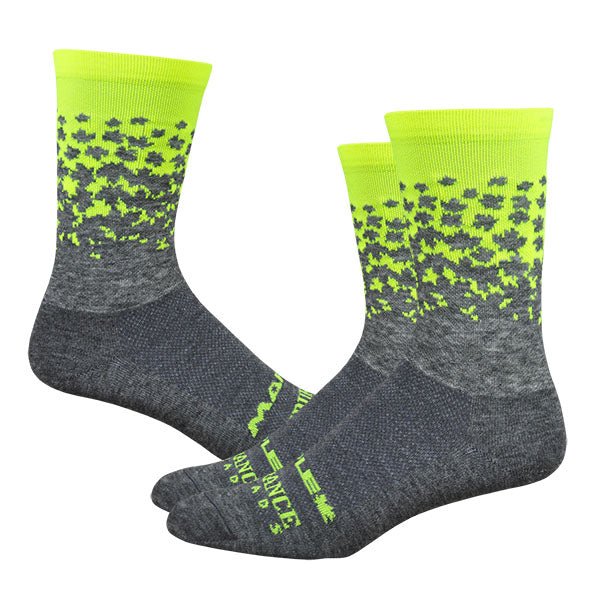 Maple LOTW Race Wool 6" Sock - Neons - Endurance Threads