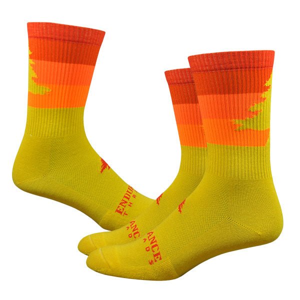 NE Stripey 6" Sock - Nature - Endurance Threads