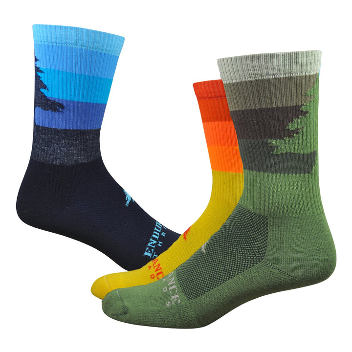 NE Stripey 6" Sock - Nature - Endurance Threads