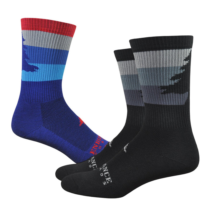NE Stripey 6" Sock - Standard - Endurance Threads