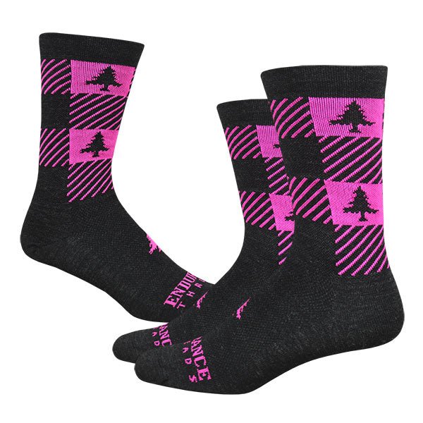 NEAF Check 6" Race Wool Sock - Fruity - Endurance Threads
