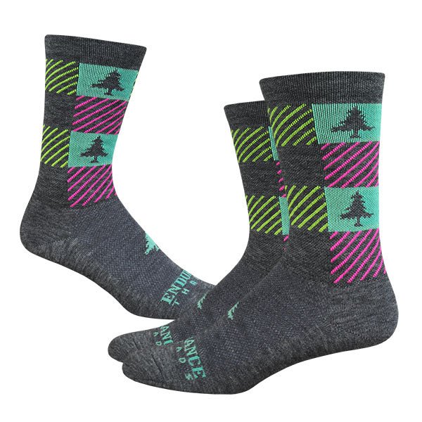 NEAF Check 6" Race Wool Sock - Fruity - Endurance Threads
