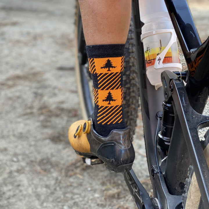 NEAF Check 6" Race Wool Sock - Standard - Endurance Threads