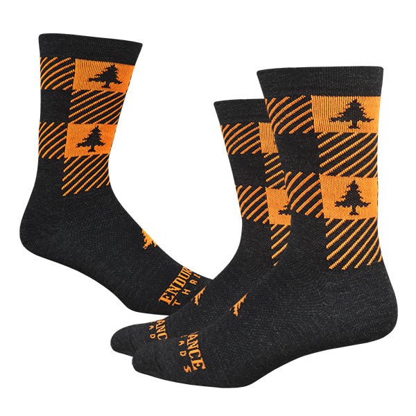 NEAF Check 6" Race Wool Sock - Standard - Endurance Threads