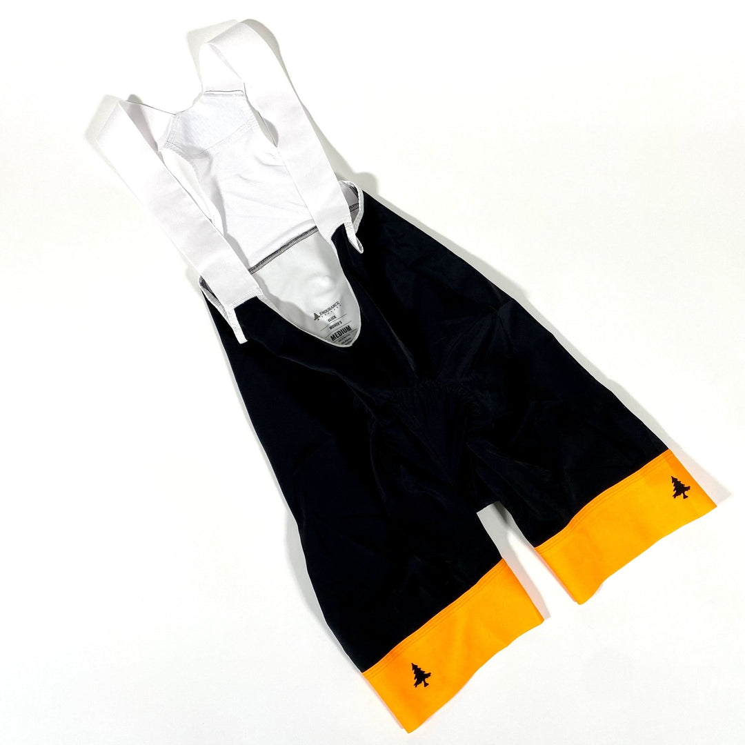 Womens HLT Slick Bib Shorts - Neon Orange (Final Sale) - Endurance Threads