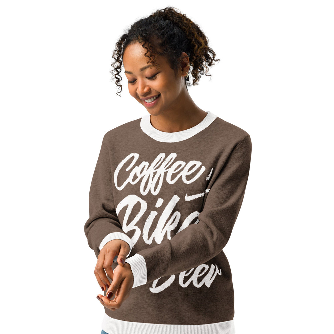 Coffee Bikes Beer Knit Sweater - Endurance Threads