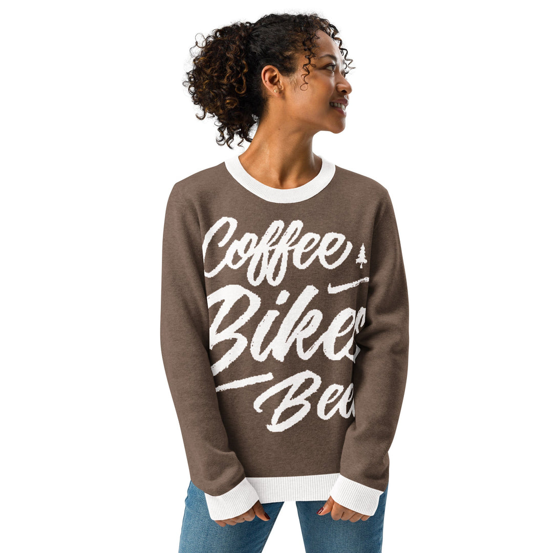 Coffee Bikes Beer Knit Sweater - Endurance Threads
