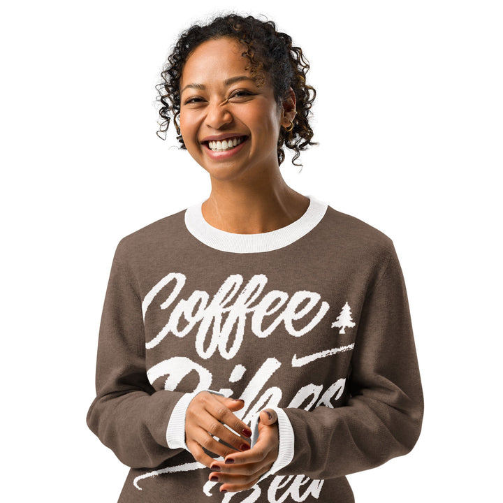 Coffee Bikes Beer Knit Sweater - Endurance Threads