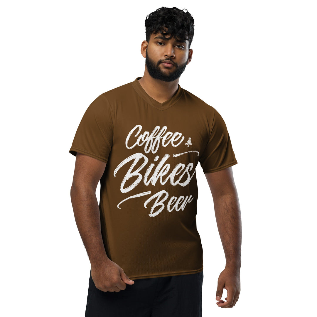 Coffee Bikes Beer ReSendIt Eco Jersey - Brown - Endurance Threads