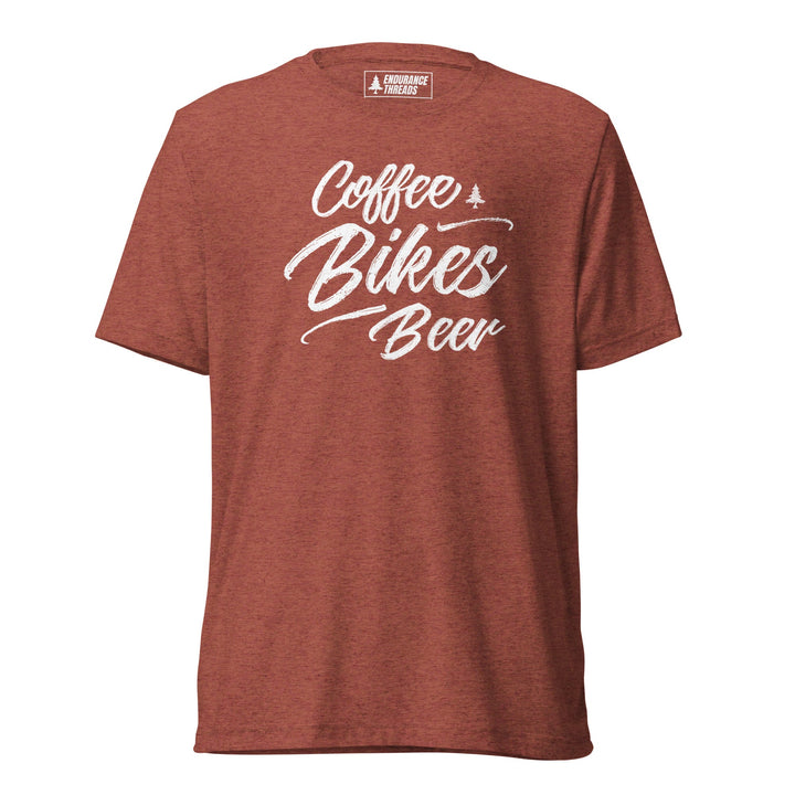 Coffee Bikes Beer Tri - Blend Tee - Unisex - Endurance Threads