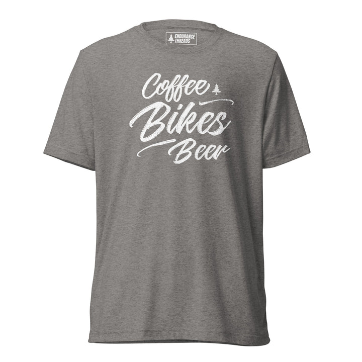 Coffee Bikes Beer Tri - Blend Tee - Unisex - Endurance Threads
