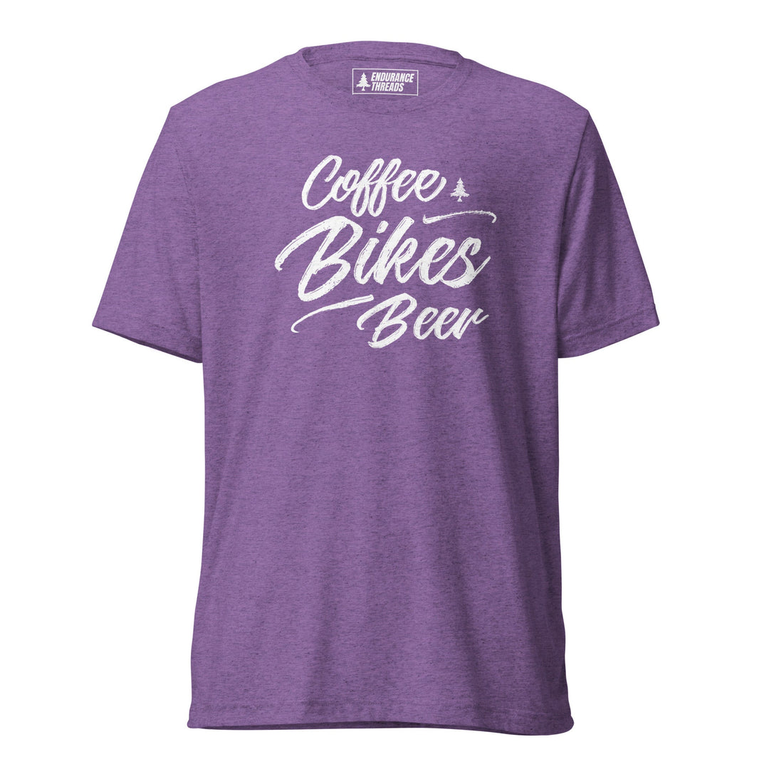 Coffee Bikes Beer Tri - Blend Tee - Unisex - Endurance Threads