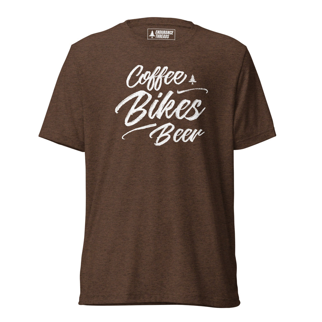 Coffee Bikes Beer Tri - Blend Tee - Unisex - Endurance Threads
