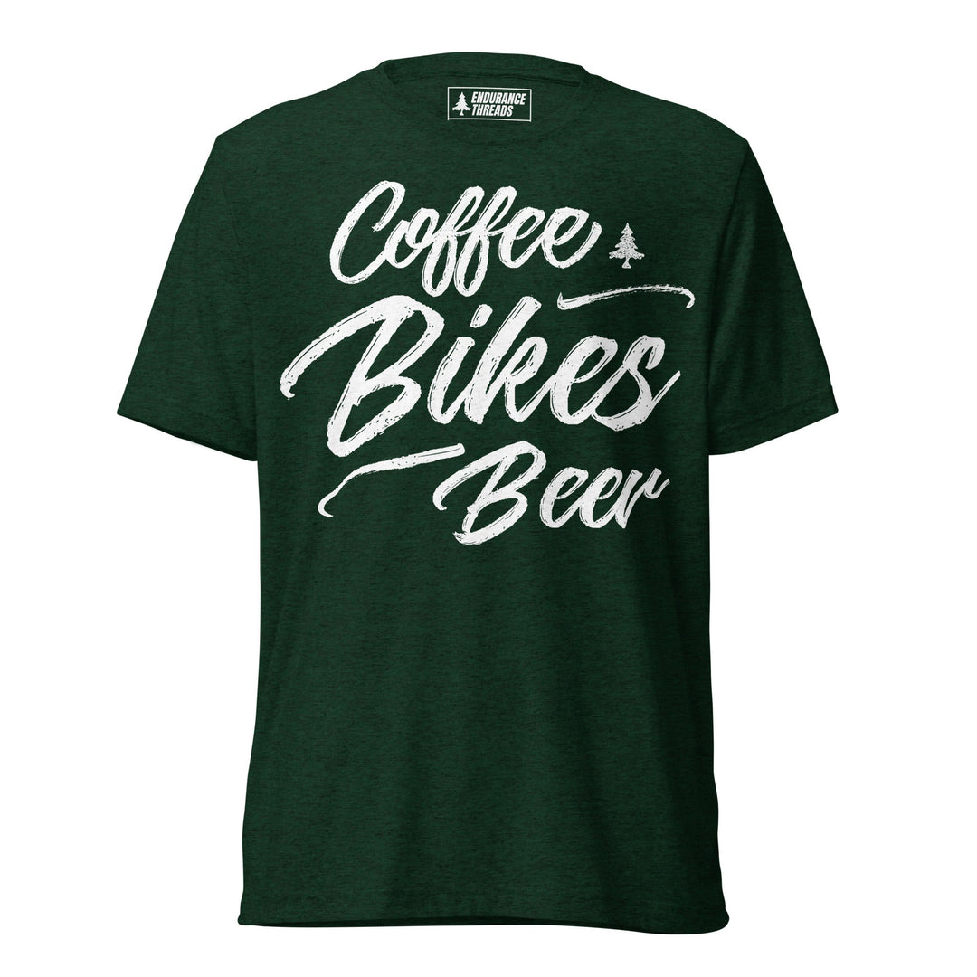Coffee Bikes Beer Tri - Blend Tee - Unisex - Endurance Threads