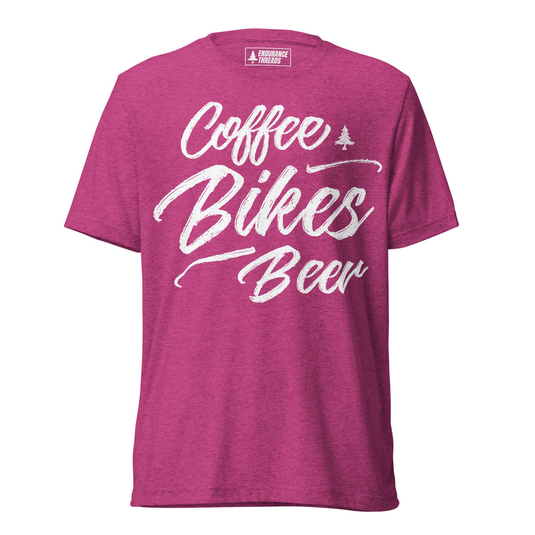 Coffee Bikes Beer Tri - Blend Tee - Unisex - Endurance Threads