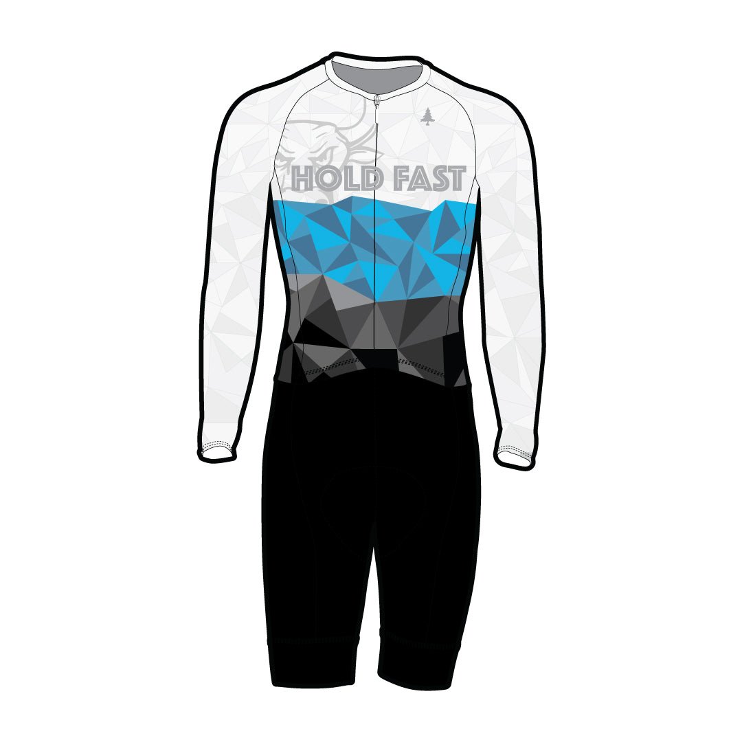 Hold Fast White Pro RDO LS Skinsuit (Pre - Order) - Endurance Threads