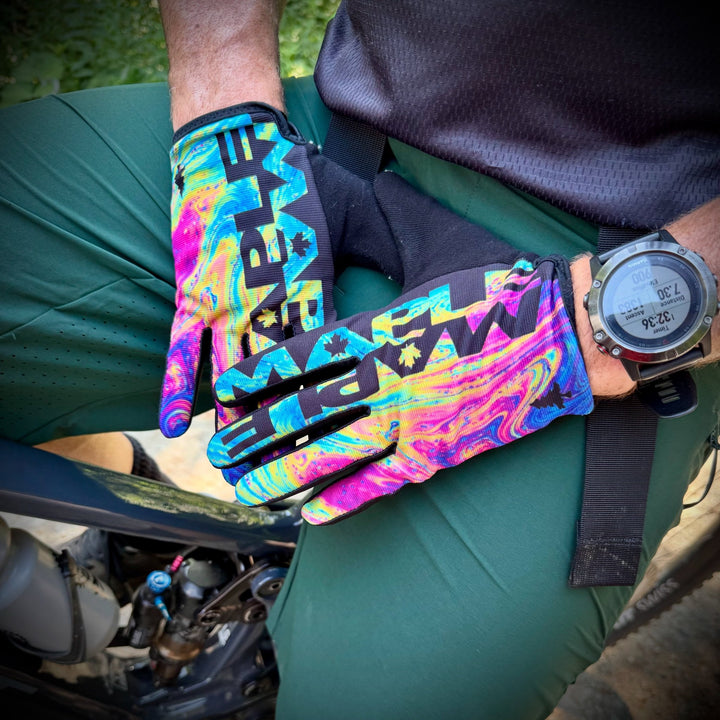 Maple Flip SendIt S2 Gloves - Oil Slick (Final Sale) - Endurance Threads