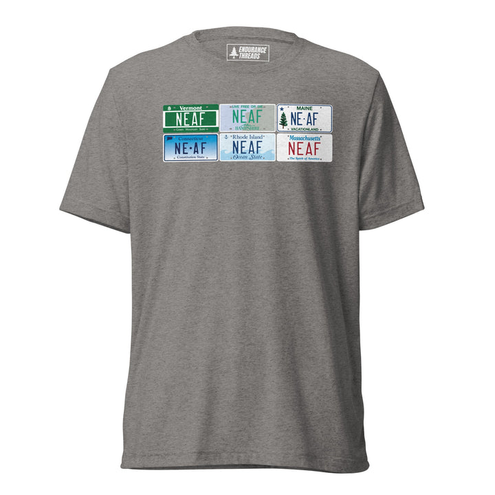 NEAF 6 States License Plates Tri - Blend Tee - Unisex - Endurance Threads